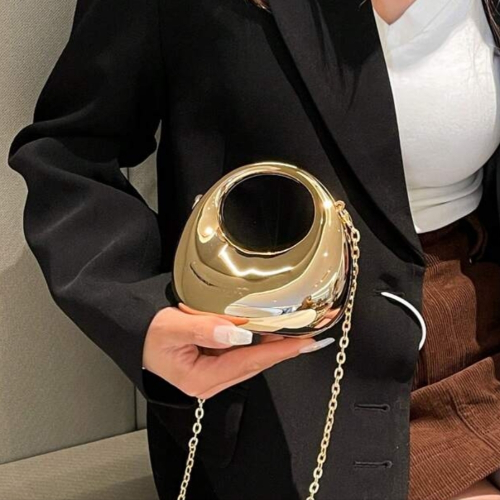 Acrylic Cresent Moon Box Mini Handbag